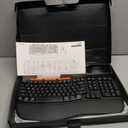 Ergonomic Wireless Keyboard And Mouse Combo, 2.4G Full Size Wave Key Board With Cushioned Palm Rest, Natural Typing, 3 DPI Adjustable Mouse, USB-A & C for Computer/Laptop/Mac/Tablet Sablute