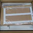 2Pack Under Shelf Storage Basket Organizer Expandable Width Add-On Space Saver Hanging Under Cabinet Pantry Kitchen Countertop Desktop Bookshelf Cupboard Board Slide-in White Heavy-Duty Metal (10.04-16.81" W  8.66" D  6.30" H)