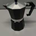 Primula Classic Stovetop Espresso and Coffee Maker, Moka Pot for Italian and Cuban Caf Brewing, Greca Coffee Maker, Cafeteras, 6 Espresso Cups, Black
