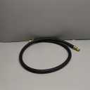 Upgraded HVAC Vacuum Hose,Standard 1/2" to 1/2" Flare Fittings, High-Flow Vacuum Certified Refrigerant Hose, 20 Microns, Faster Evacuation and Recovery, 6-Feet, Black