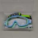 Kids Swim Goggles 2 Pack, Anti-Fog UV Protection Wide View Swimming Goggles for kids 3-15 Youth Boys Girls Toddler (Blue/Clear & Green/Mirrored)