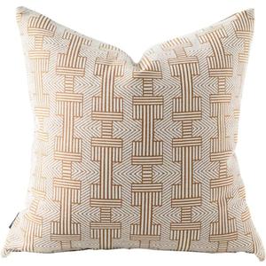 18x18'' Inches Throw Pillow Cushion Cover - Emma Orange Birch Stripe Pattern Couch Sofa Pillow Covers for Living Room Bedroom 18x18'' Inches Throw Pillow Cushion Cover - Emma Orange Birch Stripe Pattern Couch Sofa Pillow Covers for Living Room Bedroom