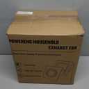 FEITON Bathroom Exhaust Fan with Light, Ceiling Mount, 110 CFM 1.0 Sones 4 Inch Duct, Quiet Square Bath Fan Light Combo, Shower Exhaust Fan with Light