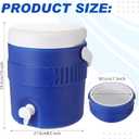 Reallnaive 1 Gallon Water Jug Cooler with Handle Portable Water Cooler Bottle for Baseball, Football, Gym, Soccer, Camping, Beach, Sports, Tailgating, Picnic