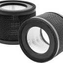 WOCASE TT-AP001 True HEPA Filter Replacement, Compatible with TaoTronics TT-AP001 and and VAVA VA-EE014 Air Purifier, H13 True HEPA Filter & Activated Carbon Filter, 2 Pack