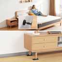 Headboard Stoppers for Wall - Couch Stoppers to Prevent Sliding, 10Pcs (15mm Thick)+10Pcs (5mm Thick) EVA Foam Couch Stoppers and 4Pcs Headboard Stoppers, Easy Install for Bed Cabinet Sofa