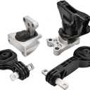 4PCS Engine Motor Transmission Mount Set Compatible with Honda Civic 1.8L 2006-2011 Auto Transmission Motor Mount Replace A4534 A4543 A4530 A4546