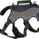 Dog Harness with Handle, Heavy Duty Adjustable Dog Harness for Medium Large Dogs, Pet Supplies for Training Hiking  (Black, S)