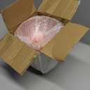 Rubtlamp 30 Pack Clear Pink Disposable Bowls, Clear Plastic Bowls with Gold Rim, 12-16oz Premium Heavy Duty Plastic Dinner Bowls for Party, Wedding and Holiday