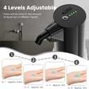 Automatic Liquid Soap Dispenser Touchless,Hand & Dish Electric Dispenser 4-Level Adjustable,450ML Waterproof Rechargeable Kitchen Auto Soap Pump,The Bottle is Replaceable(Black)