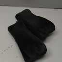 BEAUTRIP Ergonomic Armrest Pads- Office Chair Arm Rest Cover Pillow - Elbow Support Cushion for Computer, Gaming and Desk Chairs (Set of 2) (Black With Gel_velvet)