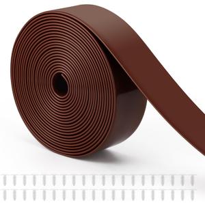 2" Wide Vinyl Straps for Patio Chairs Repair, COITEK 20FT Long Patio Garden Furniture Replacement Straps+ 40 Free Rivets for Outdoor Lawn Furniture Chaise Lounge Repair (Brown)