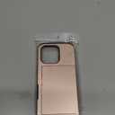 Nvollnoe Compatible with iPhone 16 Pro Case with Card Holder Dual Layer Heavy Duty Protective Shockproof Hidden Card Slot Slim Wallet Phone Cover for iPhone 16 Pro for Women & Men 6.3 inch (Rose Gold)