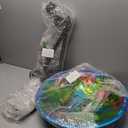 DREAMSOUL 20" Hummingbird Bird Bath Stand, Metal Deep Bird Bath for Outside with Folding Bracket, 2 in 1 Birdbath and Feeder for Garden Lawn Yard