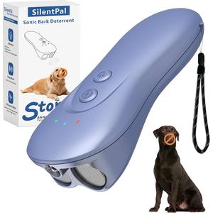 Dog Bark Deterrent Device,Ultrasonic Anti-Barking Devices with Sonic Emitters,15Ft Long Range & Rechargeable Bark Control,Safe for Dogs Training,Indoor & Outdoor(Purple)