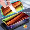 for Samsung Galaxy S25/S24 Privacy Screen Protector, 2 Pack [Not Glass] Gradient Colorful Anti-Spy Anti-Blue Light Flexible PET Film + Easy Installation Frame Smooth Sensitive Full Cover