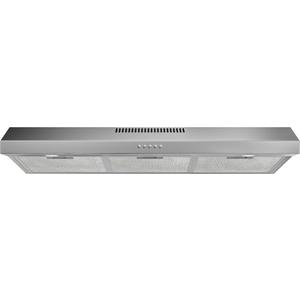 FIREGAS 36 Inch Under Cabinet Range Hood, Ducted/Ductless Convertible Kitchen Vent Hood with 3-Speed Exhaust Fan, 300 CFM, LED Lights, Stainless Steel Stove Hood for Kitchen