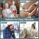 Chalier Womens Winter Fuzzy Socks Cozy Fluffy Sock Warm Fuzzy Christmas Socks for Women (Navy)