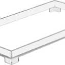 Vanity Bathroom Tray, Acrylic Rectangle Decorative Catchall Organizer Storage Tray (Large-Clear) (11.2" x 5.9" x 1.1")