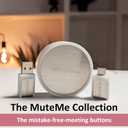 MuteMe Mini - USB C - Illuminated Physical Mute Button for Zoom, Teams, WebEx & More (As Seen on Shark Tank)! Free Windows/Mac Software Required to Use