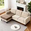 TAOCOCO Couch Cushion Covers 1 Piece Stretch Chaise Covers for Sectional Couch L Shaped, Soft Washable Furniture Protector(1-Piece for Chaise or Sofa Cushion, Light Coffee)