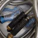 Garden Hose 100FT, Water Hose with 10 Function Nozzle, Garden Hose Metal with Leak-proof Connectors, Kink-Free & Ultra Flexible, Rust/Pet/Puncture Proof for Lawn, Yard, RV, Car Wash, 550PSI