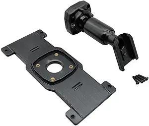 kasus Rear View Mirror Mount Bracket, ABS Car Interior Mount Arm with Screw Set for Car DVR Instead of Strap