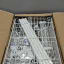 Ulif E1 Heavy Duty Closet Garment Rack, 6 Tiers Adjustable Metal Freestanding Expandable Clothing Storage with 4 Hanger Rods, Easy to Assemble Wardrobe, 71.4" H x (70" - 88.2") L x 14" D, White