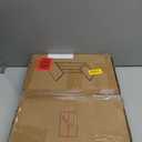 C-Shaped End Table, for Living Room, Bedroom, Small Spaces, TV Tray Couch Side Tables Laptop Table, Rustic Brown and Black