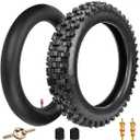 FVRITO 90/100-14 3.00-14 Knobby Tire and Inner Tube for 125cc 140cc CR80R CR85R CRF80F CRF125F CRF150R XR80R YZ80 YZ85 TTR125 Apollo RFZ X18 TaoTao ATD125 DB17 KLX125 85 SX XC