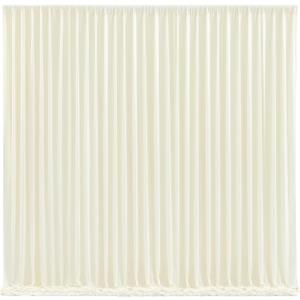 Wish Care Ivory Backdrop Curtains 4 Panels - Wrinkle-Free Polyester Photography Drapes for Wedding, Baby Shower, Birthday Party & More - 16 X10FT (Ivory) Wish Care Ivory Backdrop Curtains 4 Panels - Wrinkle-Free Polyester Photography Drapes for Wedding, Baby Shower, Birthday Party & More - 16 X10FT (Ivory)