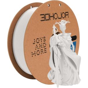 3D Printing Filament high-Speed PLA Filament 1.75mm 300mm/s 1kg Cardboard Spool Dimensional Accuracy +/- 0.03 mm Fit Most 3D FDM Printer-White