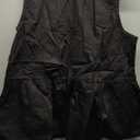 BAIGRAM Women Trendy Bow Tie Front Babydoll Tank Tops Sleeveless Peplum Ruffle Blouse Tie Up Summer Casual Dressy Tunic Black, Large