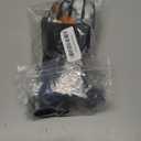 Ski Gloves, Winter Snow Waterproof Gloves Touchscreen Skiing & Snowboarding Cold Weather Glovess, Fits Both Men & Women, for Parent Child Kids with Wrist Strap (Black+Orange)