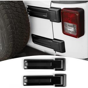 JeCar Tailgate Hinge Cover Trim Accessories for 2007-2018 Jeep Wrangler JK & Unlimited (Black)