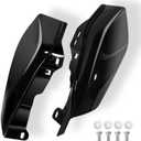 Mid Frame Air Deflectors Compatible for Harley Touring Road Glide Street Glide Electra Glide Road King Ultra Limited Tri Glide CVO 2009-2024 with Mounting Hardware (Gloss Black)
