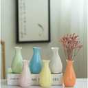 6 - Piece Set of Contemporary Ceramic Vases, for Bouquets, Ideal for Modern Home Decor, Unique Design, Easy to Clean (Teardrop)