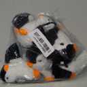 Men Women Cute Lovely Fluffy Plush Lover Penguin Keychain Keyring Handbag Backpack Car Key Ring Pendant, 8 pcs