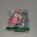 Dr. Brown's Milestones Narrow Sippy Straw Bottle, Spill-Proof with 100% Silicone Handles and Weighted Straw, 8 oz/250 mL, Gray/Pink, 6m+