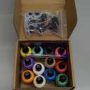 MUBYOK 1oz Matte Acrylic Paint Set with Precision Applicator Cap for Car Freshie Painting, Drawing and DIY Arts & Crafts Supplies for Adults(Pack of 12)