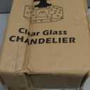 Industrial Semi Flush Mount Ceiling Light, 800 Lumen LED Bulb Included, Seeded Glass Shade Farmhouse Light Fixture for Hallway Corridor Kitchen Bathroom Bedroom Passway (Large)