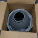 Ceramic Rustic Vase, 10.8 Inch Farmhouse Minimalist Tall Flower Vase for Table, Living Room, Home Decor, Bathroom, Holiday, Wedding, Set of 1, Sandstone Black