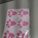 60Pcs Removable Easter Bunny Paw Stickers Prints Rabbit Paw Print Floor Decal Clings Easter Party Decorations