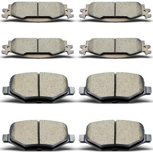 D1508 D1377 Front Rear Ceramic Brake Pads Set Fit For 2011-2019 Ford Explorer,For 2009-2019 Ford Flex,For 2010-2019 Ford Taurus, For 2009-2012 Lincoln MKS,For 2010-2019 Lincoln MKT (8 pcs)