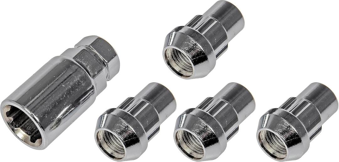 Dorman 712-228 Wheel Nut Lock Chrome Acorn Set 1/2-20 Compatible with Select Models, 4 Pack