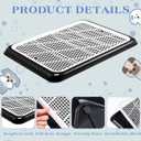 Mifoci 1 Pcs Dog Pee Pad Holder Potty Tray Portable Dog Litter Box Toilet Training for Small Medium Large Pet Puppy Indoor Outdoor