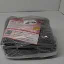 LuxUrux Bathroom Rug Set 2 Piece, Soft Absorbent Cheinlle Microfiber Bath Mat with Contour Toilet Rug, Non-Slip, Machine Wash Dry, Plush Shaggy Mats for Bathroom (20"x 30"+20"x 20" U-Shaped Gray) (Dark Grey)