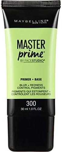 Maybelline Face Studio Master Prime Face Primer Makeup Base, Blur + Redness Control, 2 Count