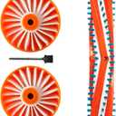 Diteje Replacement Parts Kit Accessories Compatible with Black and Decker BSV2020G BSV2020P Cordless Stick Vacuum Cleaner,1 Main Brush Roller and 2 Filters