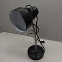 LED Desk Lamp with Catch-All Base & AC Outlet, Matte Black